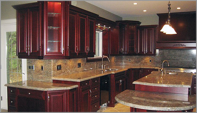 golden granite kitchen countertop